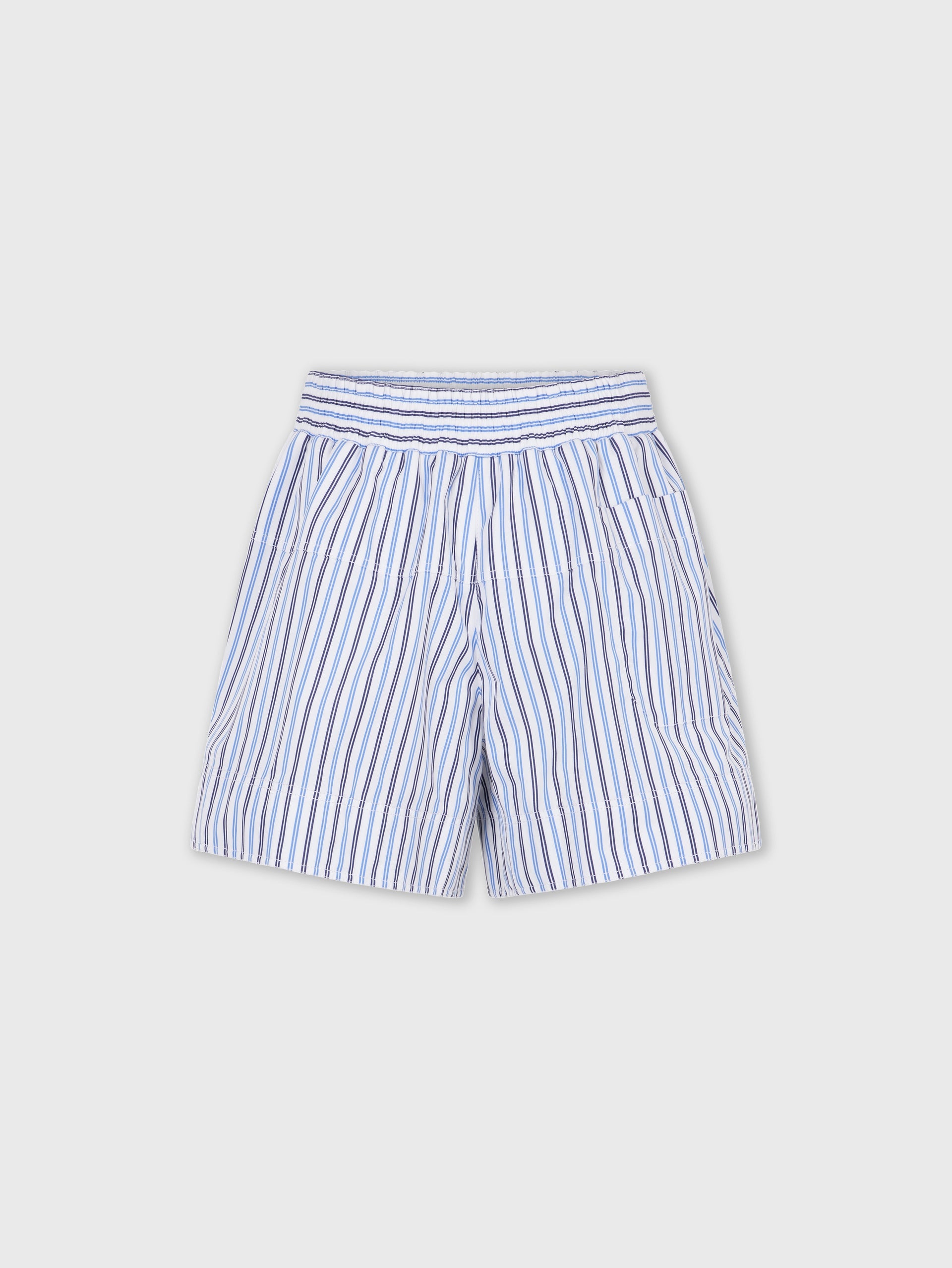 STRIPED SHORTS IN COTTON POPLIN - 6