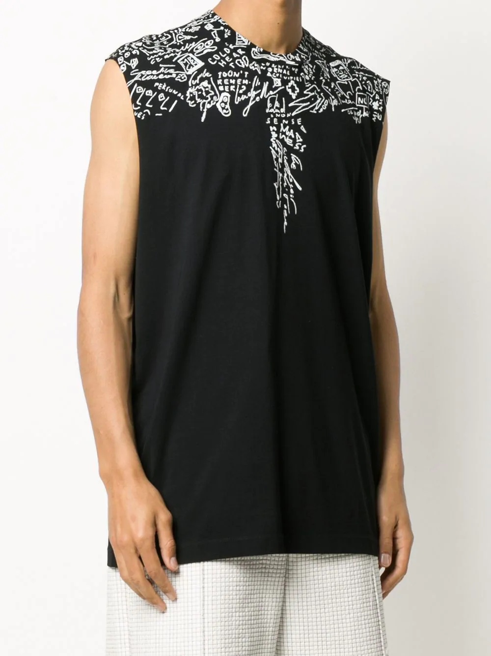 sketches wings sleeveless T-shirt  - 3