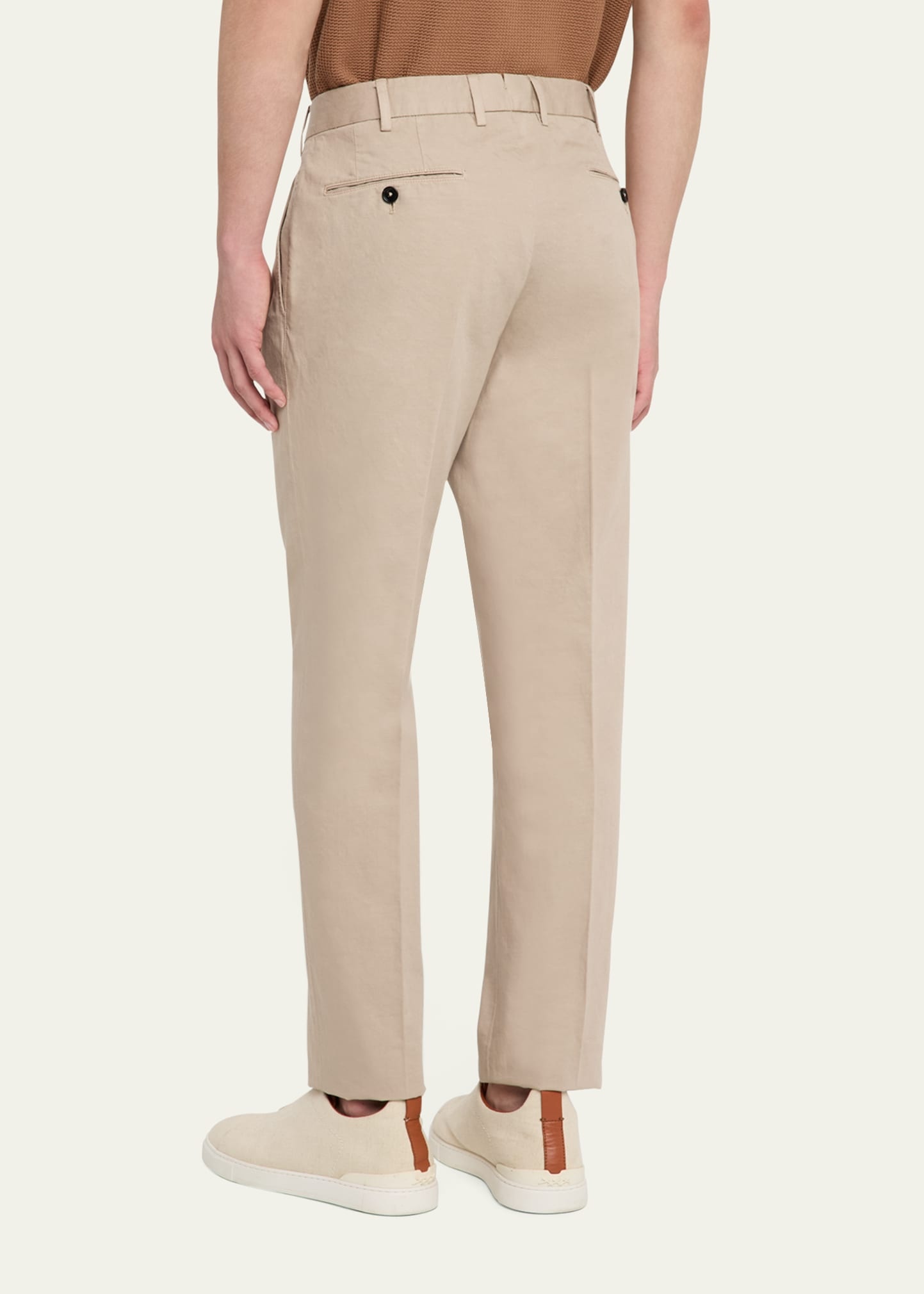 Men's Flat-Front Chino Pants - 3