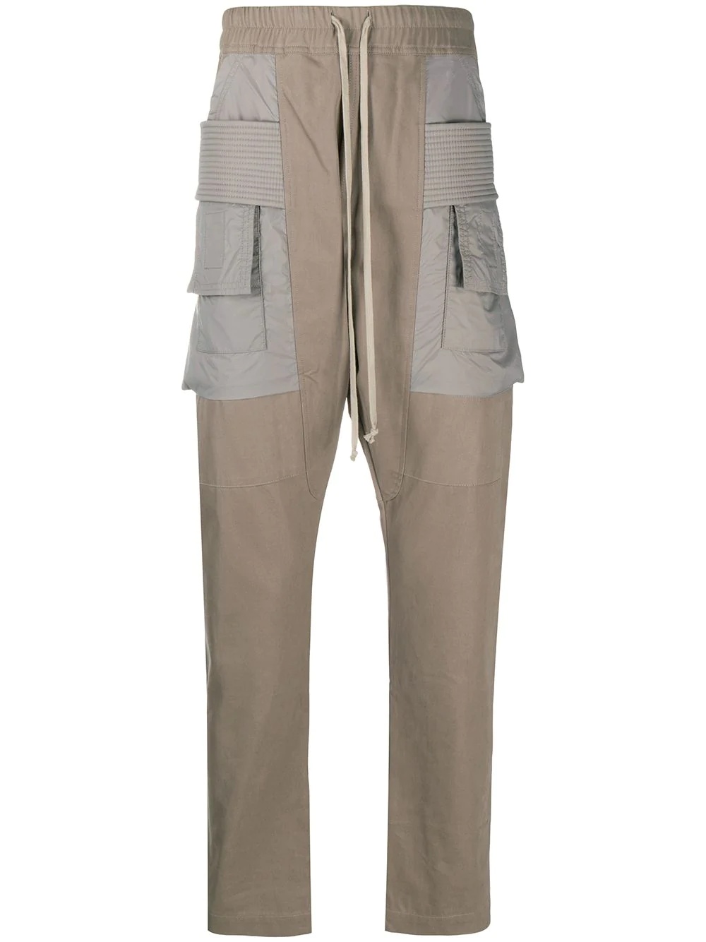 drawstring cargo trousers - 1