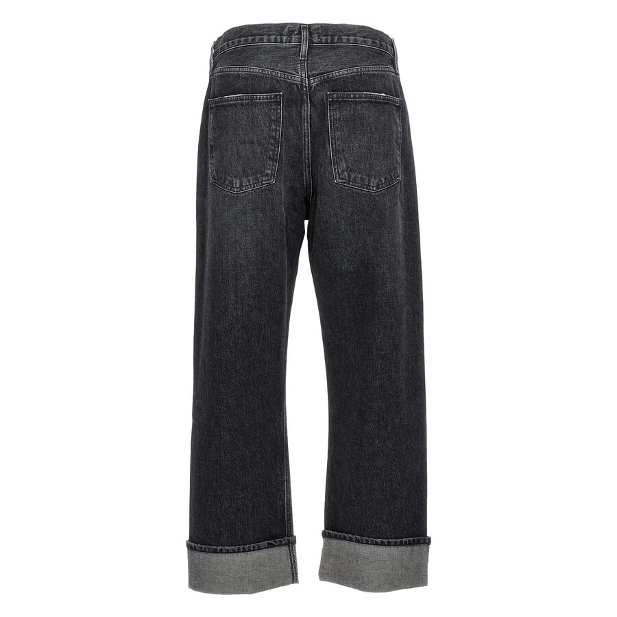 Agolde Ladies Black Fran Jeans - 6