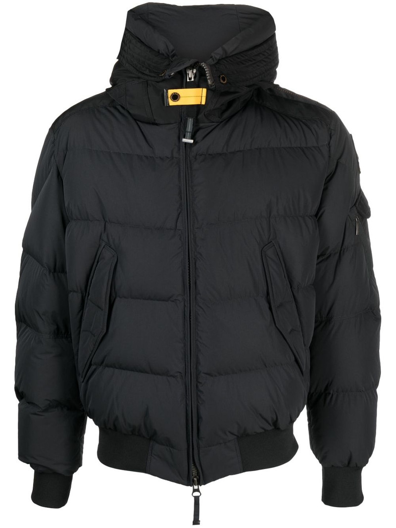 logo-patch hooded jacket 1