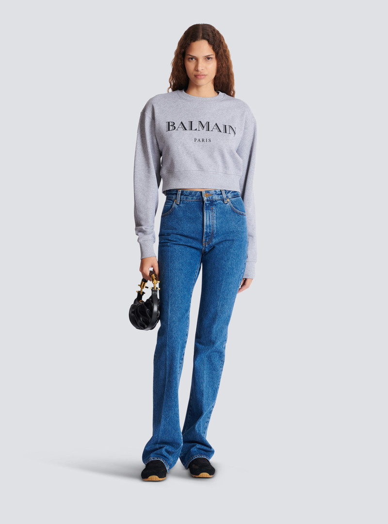 Balmain Printed Balmain crew-neck sweatshirt outlook