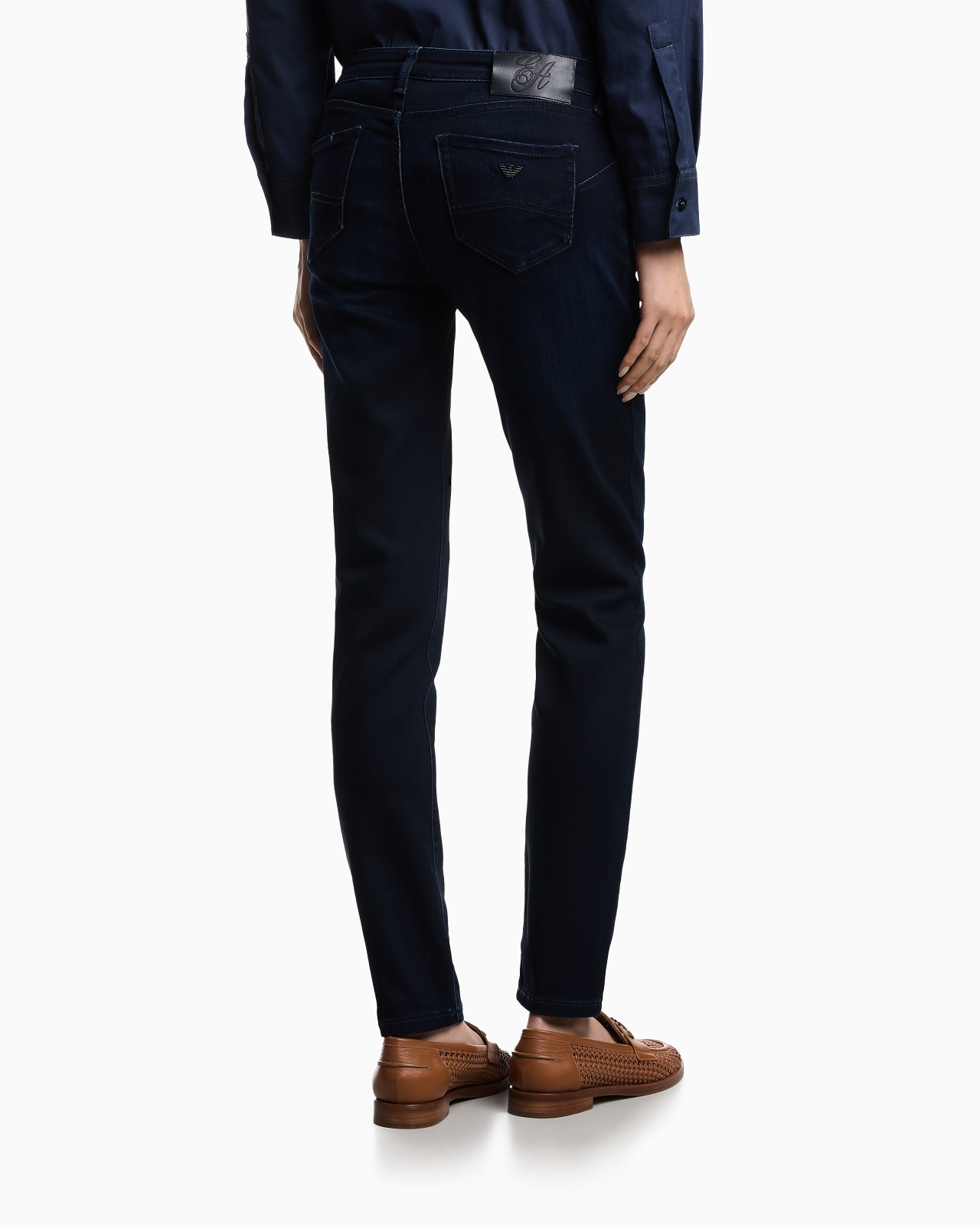J23 LOW-WAISTED SUPER-SKINNY LEG JEANS IN STRETCH DENIM - 3