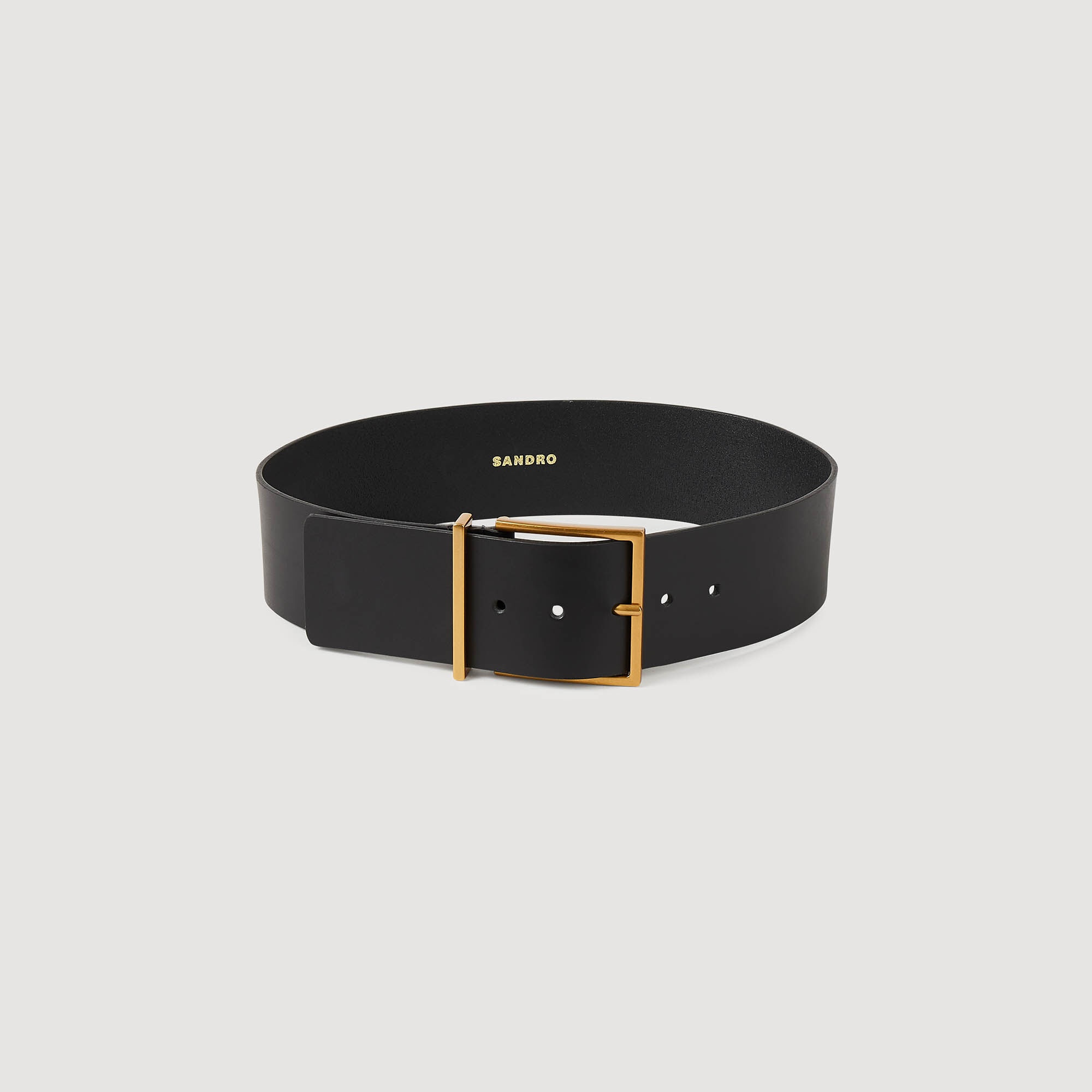 WIDE LEATHER BELT - 1