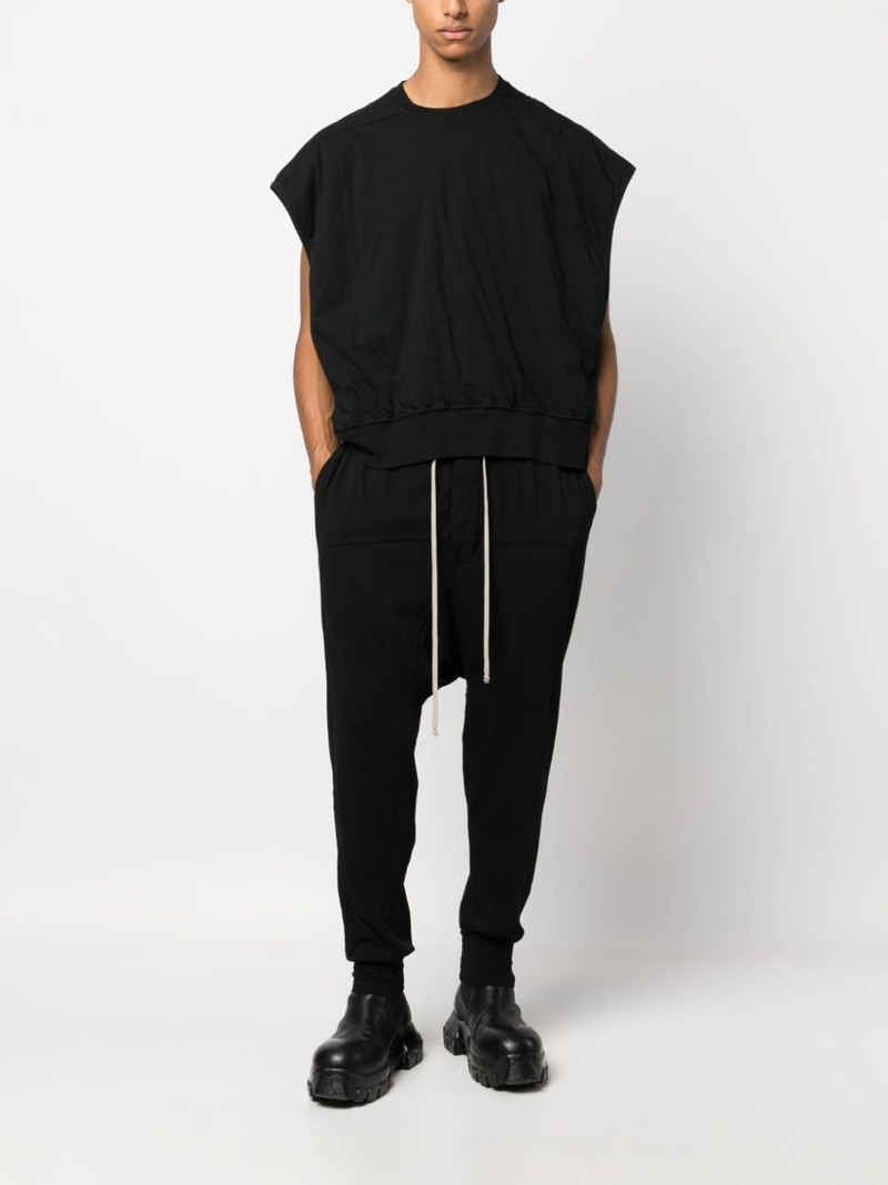 Rick Owens DRKSHDW Prisoner organic cotton drop-crotch trousers outlook