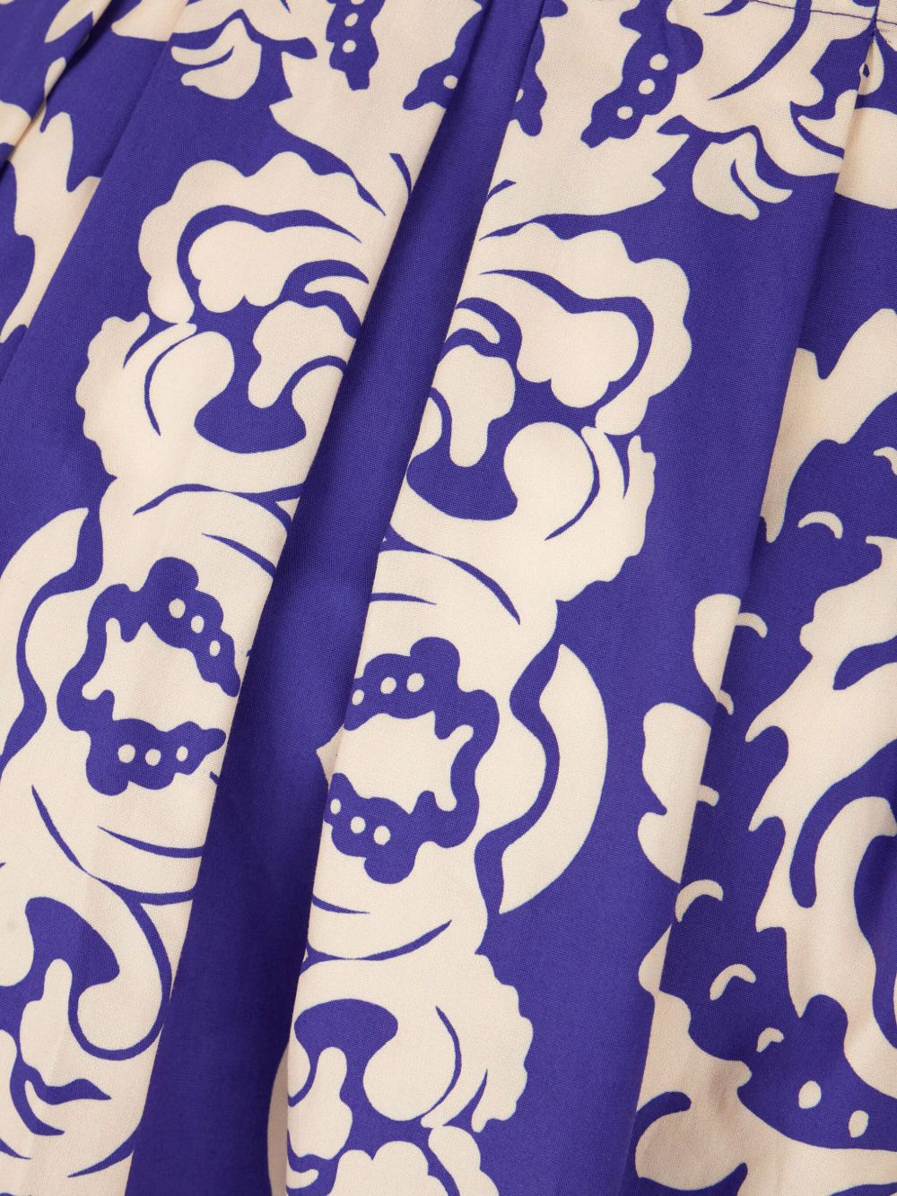 floral-print pleated midi dress - 3