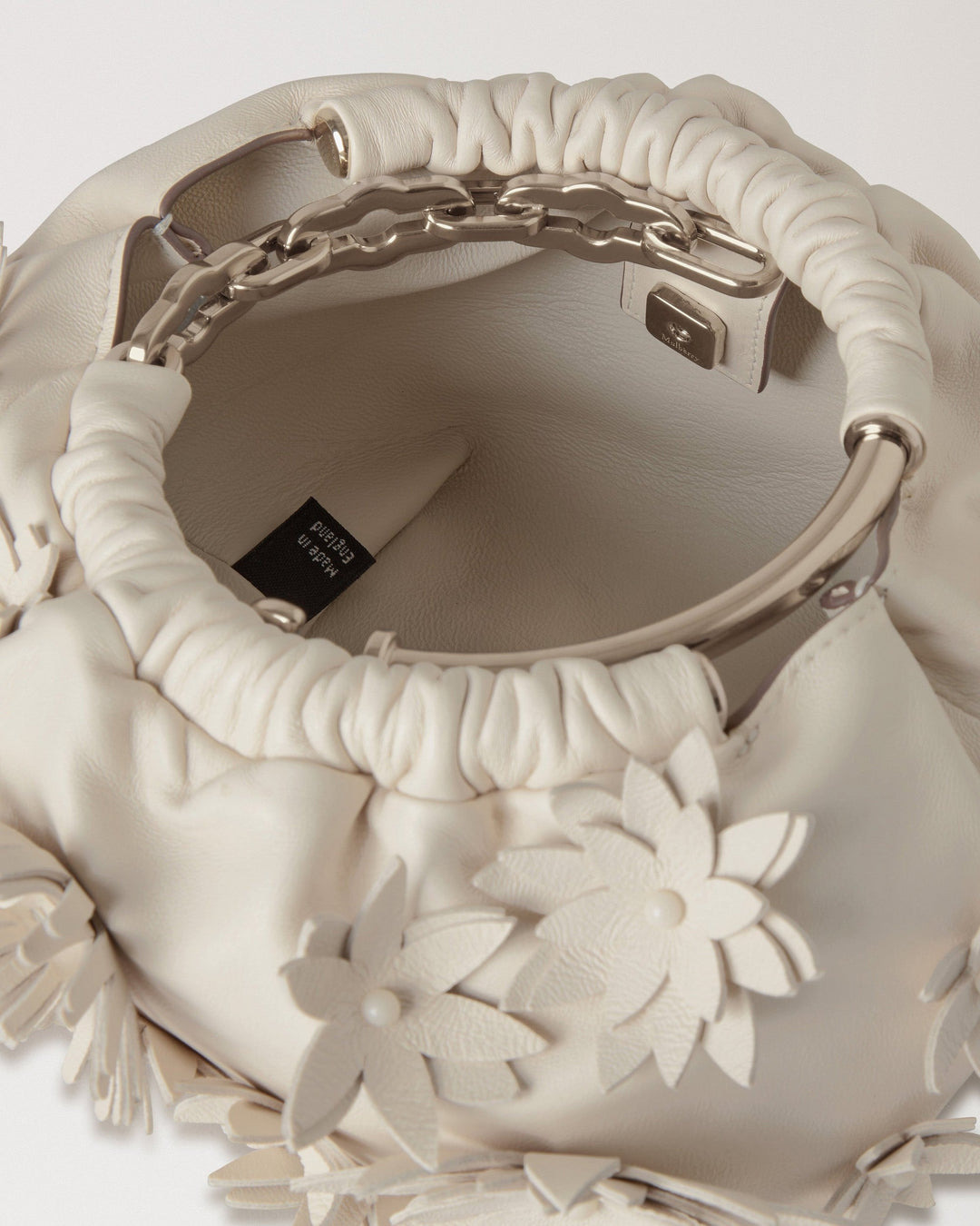 Pimlico Bracelet Bag Eggshell Buttery Nappa & Flowers - 5