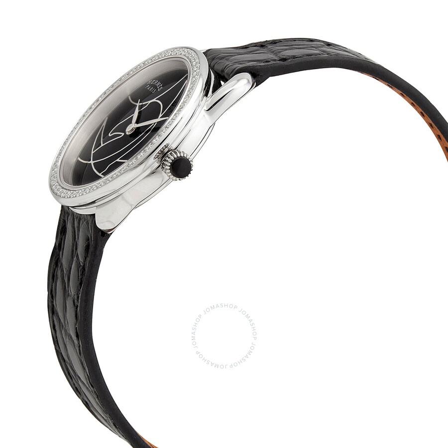Hermes Arceau Cavales Quartz Black Dial Ladies Watch 045726WW00 - 2