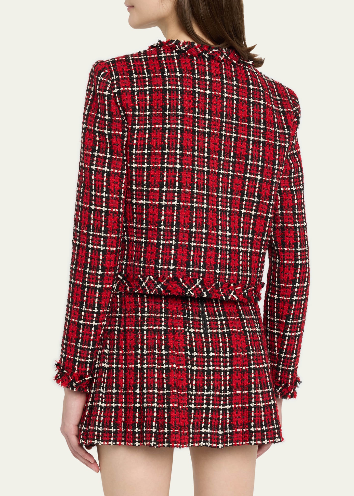 Kidman Plaid Tweed Lady Jacket - 3