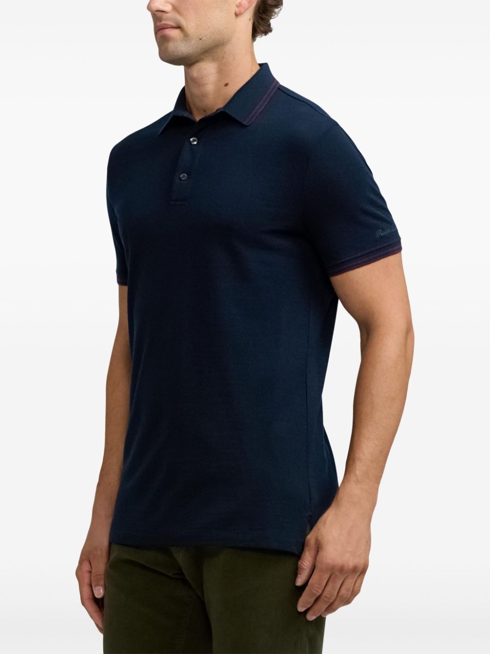 wool polo shirt - 4