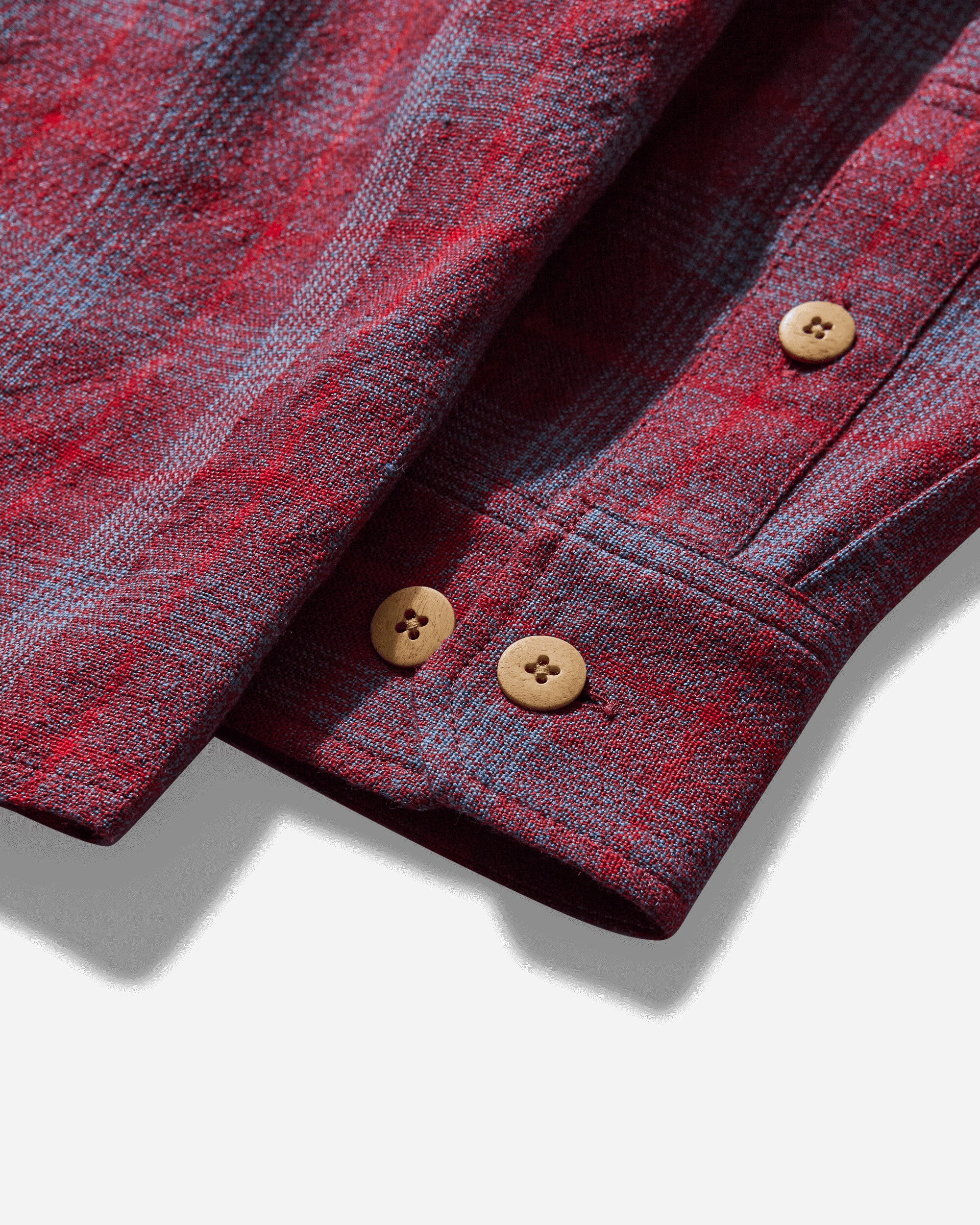 Men's Lumber Check Longsleeve Shirt Red - 3