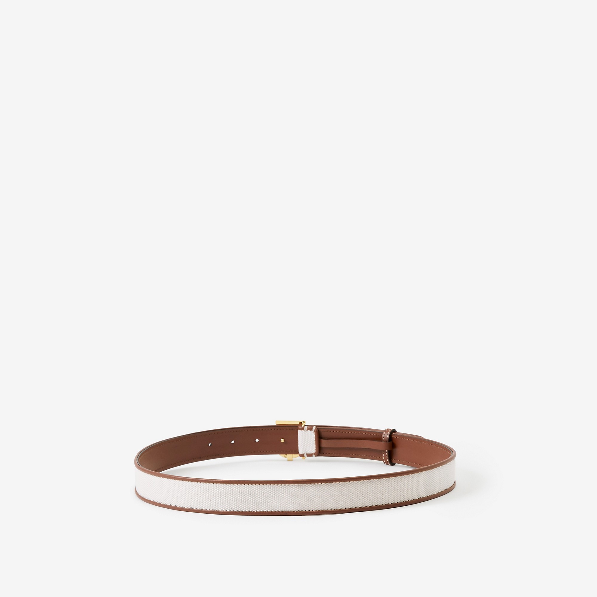Monogram Motif Canvas and Leather Belt - 2