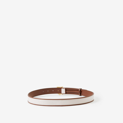 Burberry Monogram Motif Canvas and Leather Belt outlook