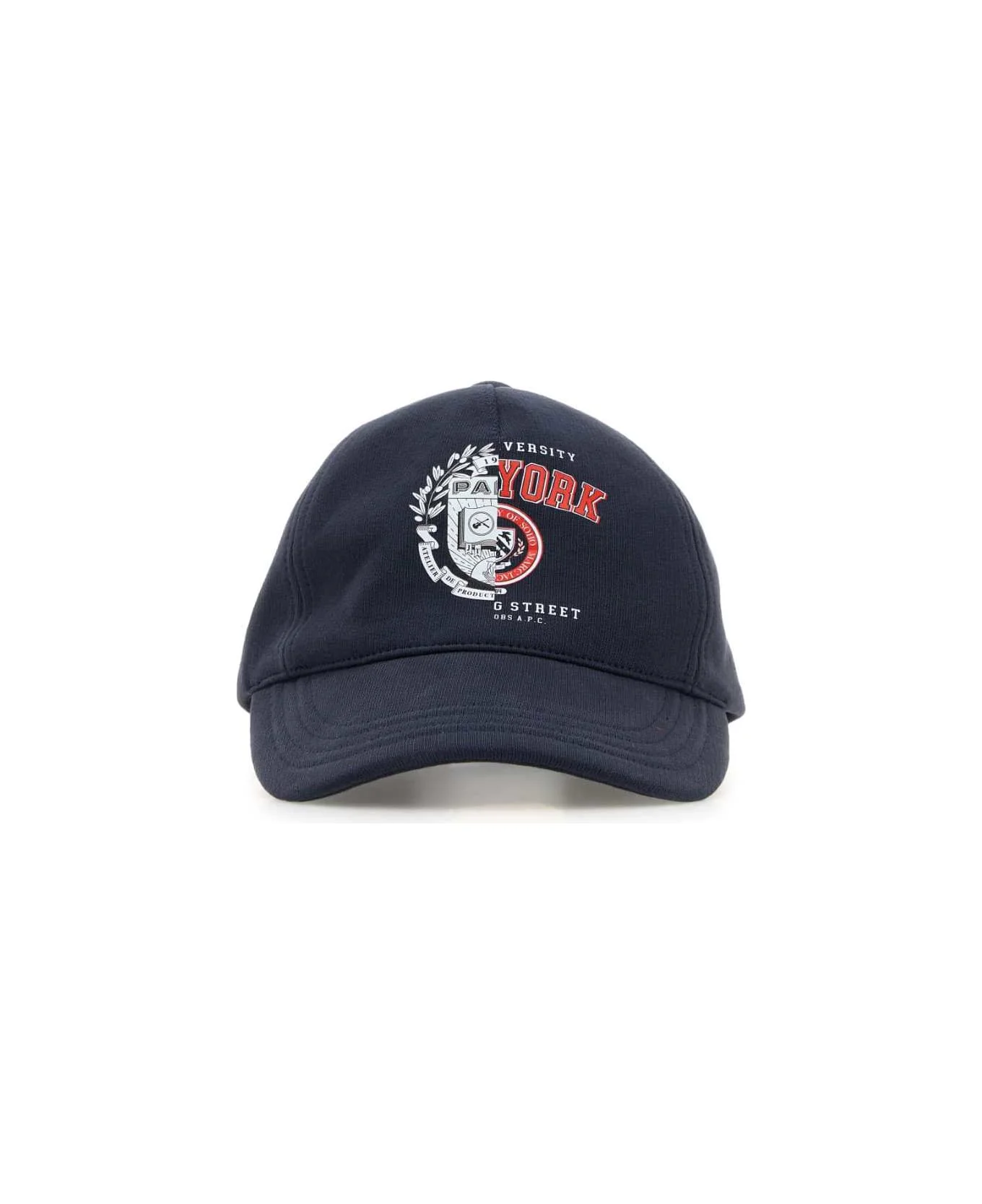 Denim Blue Cotton A.p.c. X Marc Jacobs Baseball Cap - 1