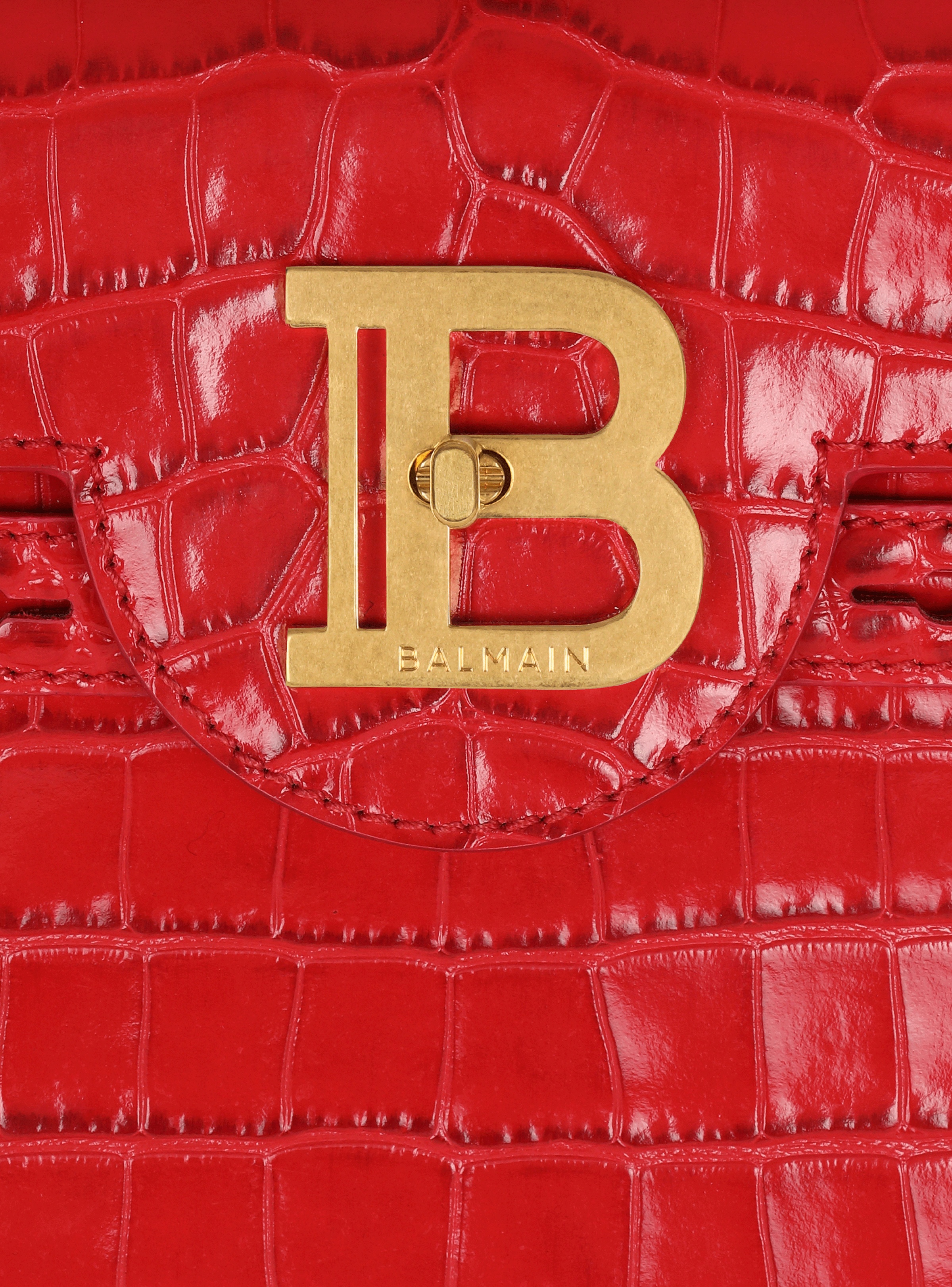 B-Buzz 23 bag in crocodile-print leather - 7