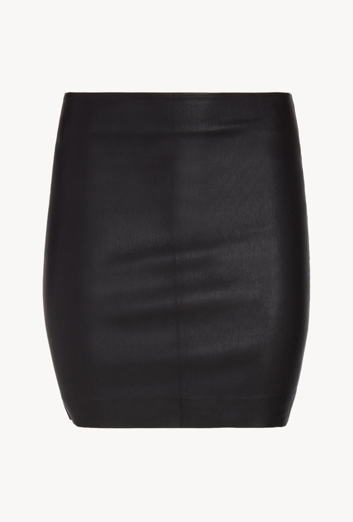 BLACK LEATHER CLASSIC MINI SKIRT - 7