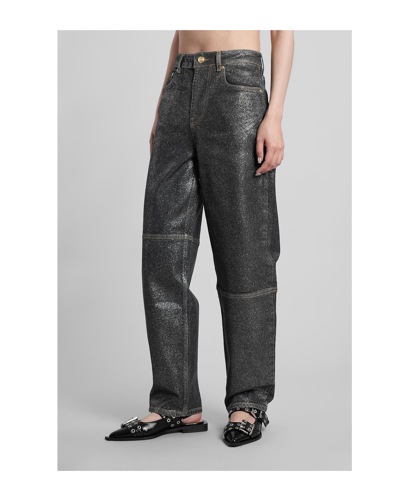 Jeans In Black Cotton - 4