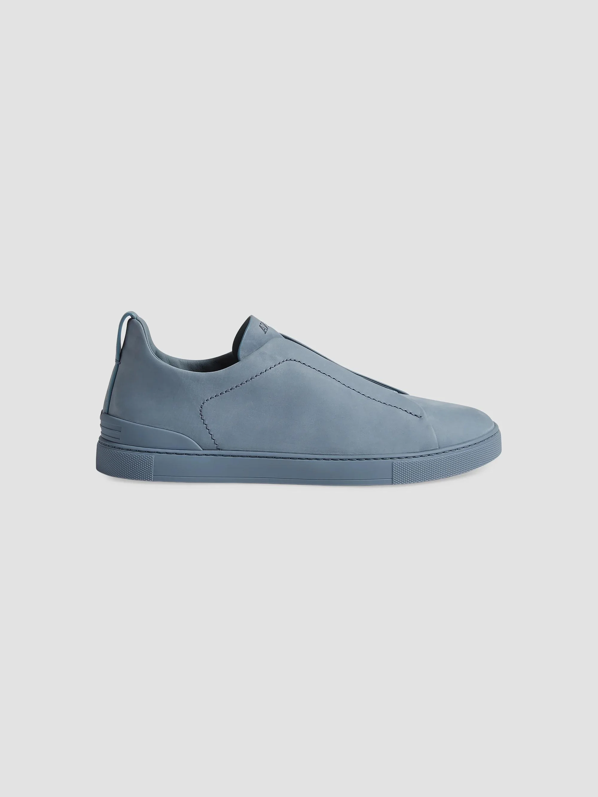 Men's Triple Stitch Secondskin Nubuck Sneakers - Light Blue - 1