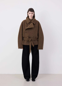 LEMAIRE WADDED BATHROBE COAT ルメール コート46 Lemaire Bathrobe Coat - Heather Grey | Garmentory