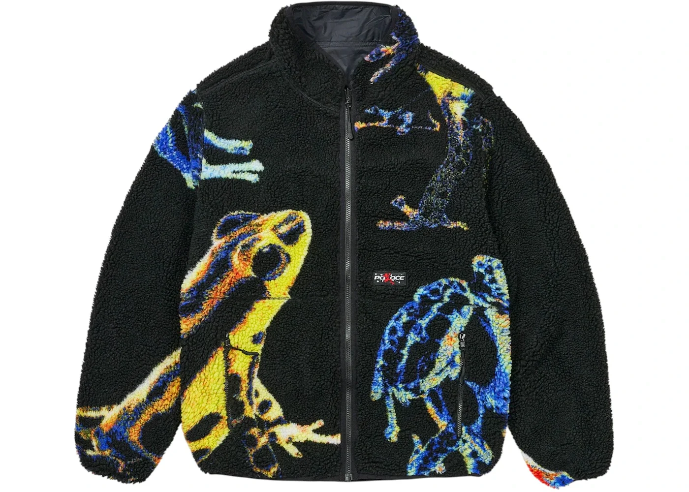 Palace Frogger Reversible Fleece Jacket Black - 1