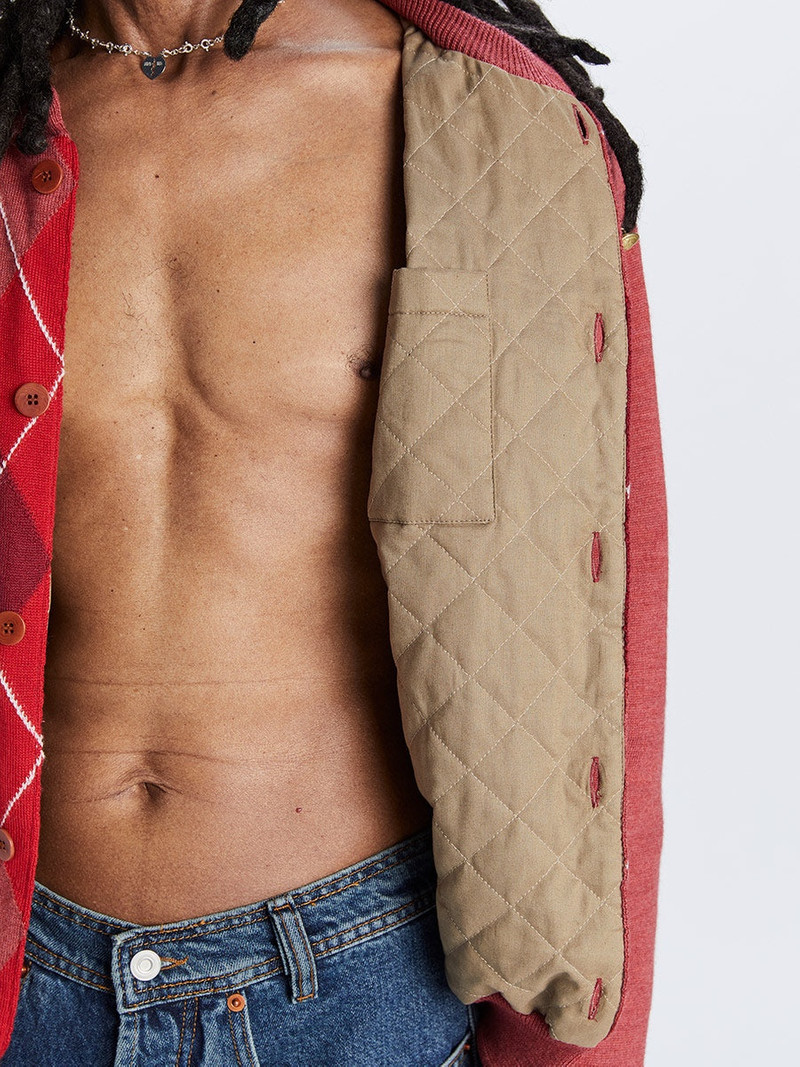 Burraco Cardiganino Red Mix 4