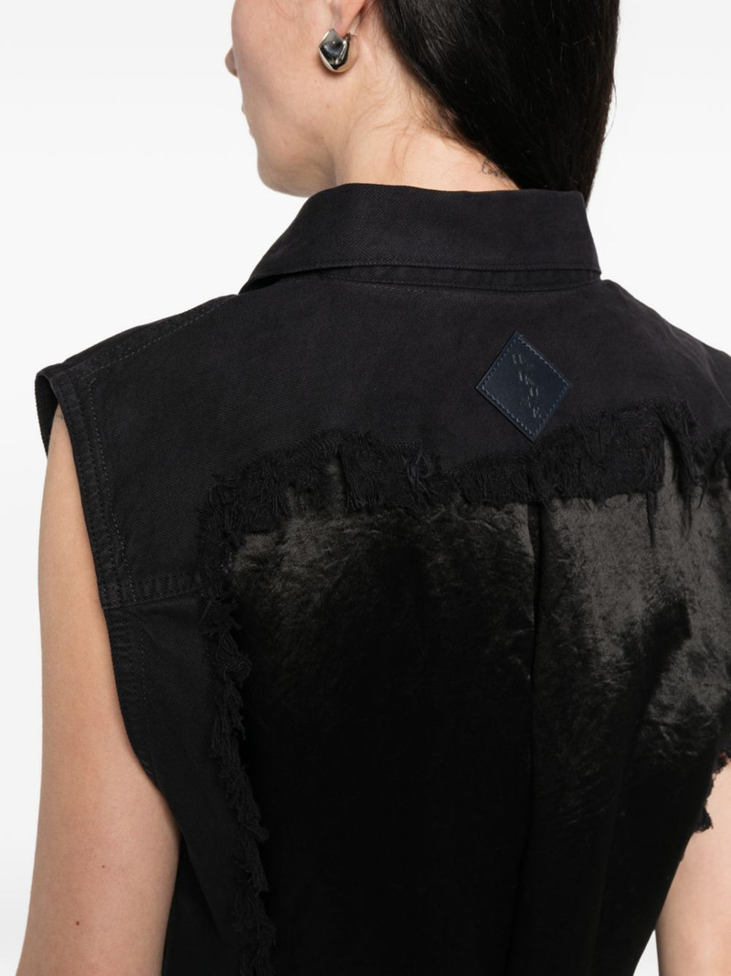 Ryder button fringed gilet 5