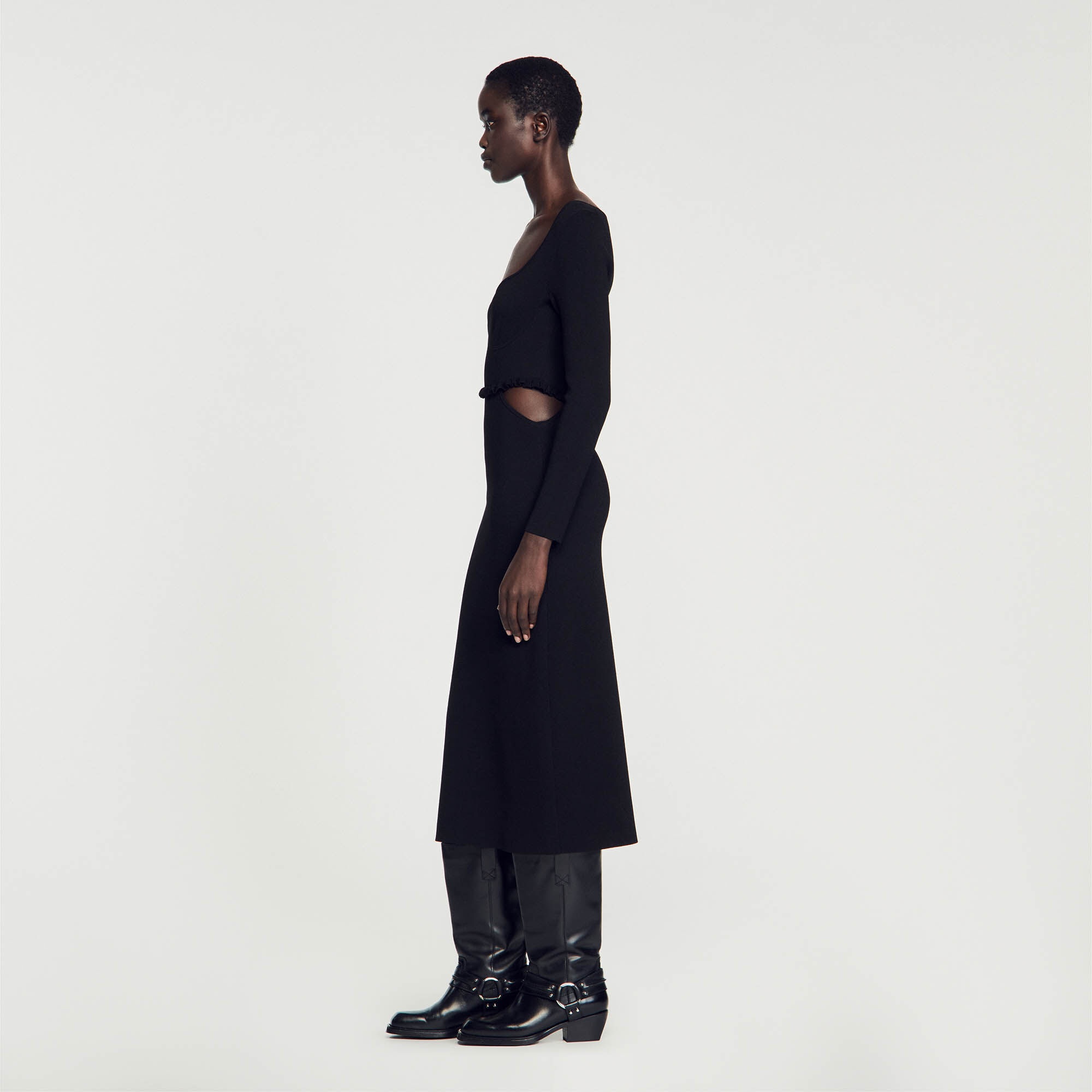 CUTAWAY MIDI DRESS - 7