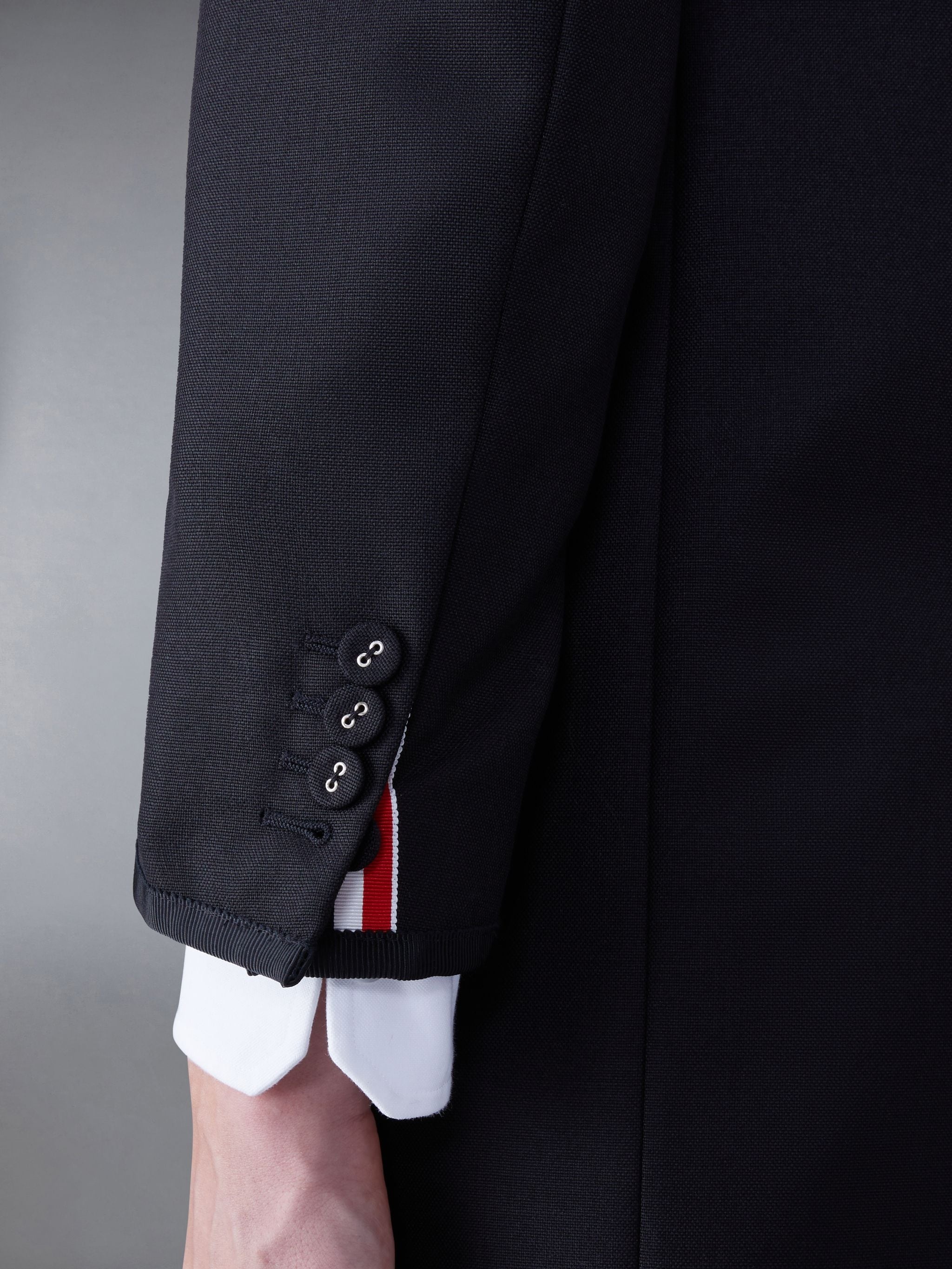 Thom Browne Wool Classic Tipping Jacket | REVERSIBLE