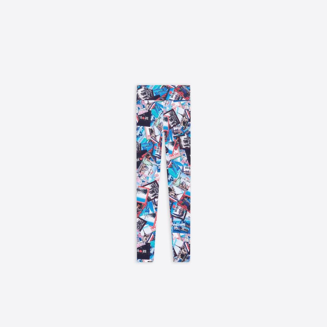 Women's Allover Cities Leggings in Grey - 5