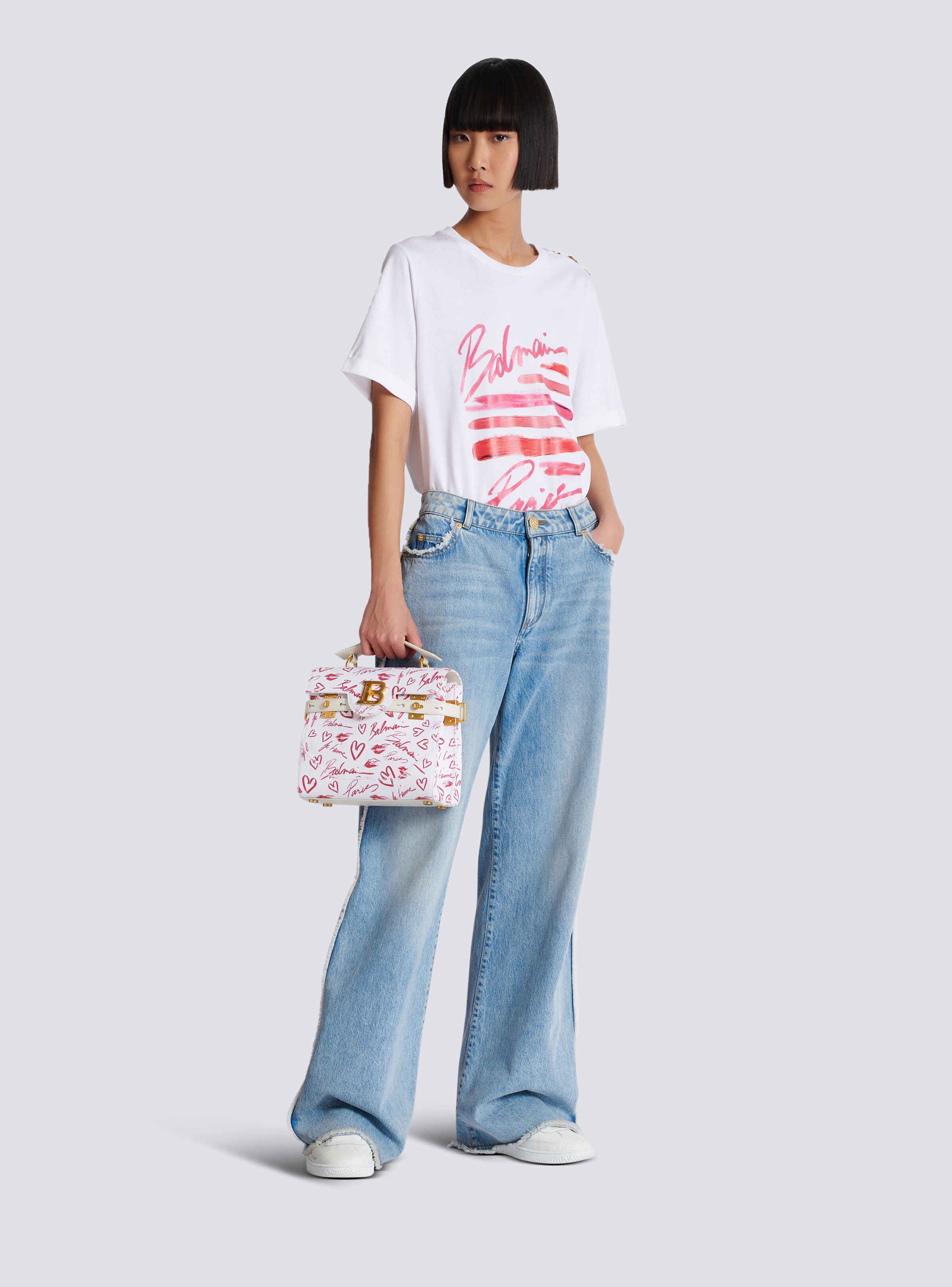 B-Buzz 23 bag in Lipstick print canvas - 2