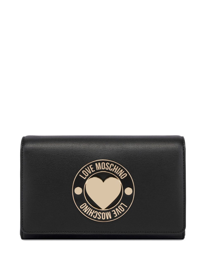 heart-plaque chain shoulder bag 1