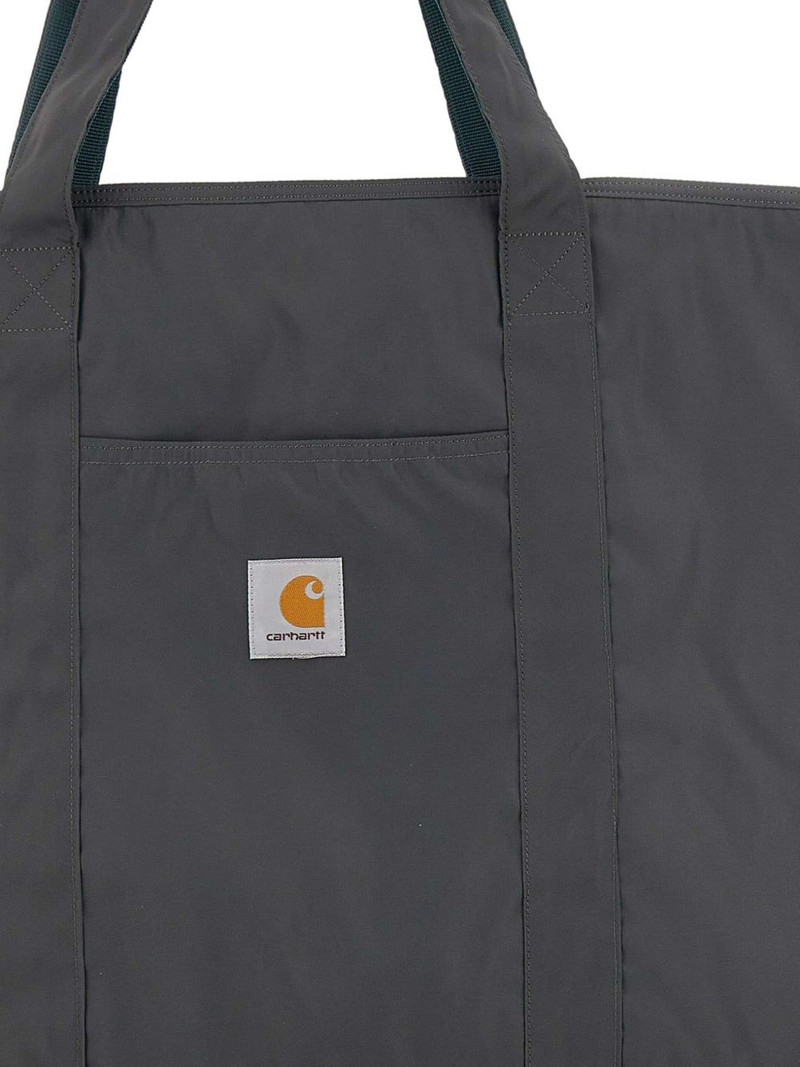large logo-patch tote bag 4