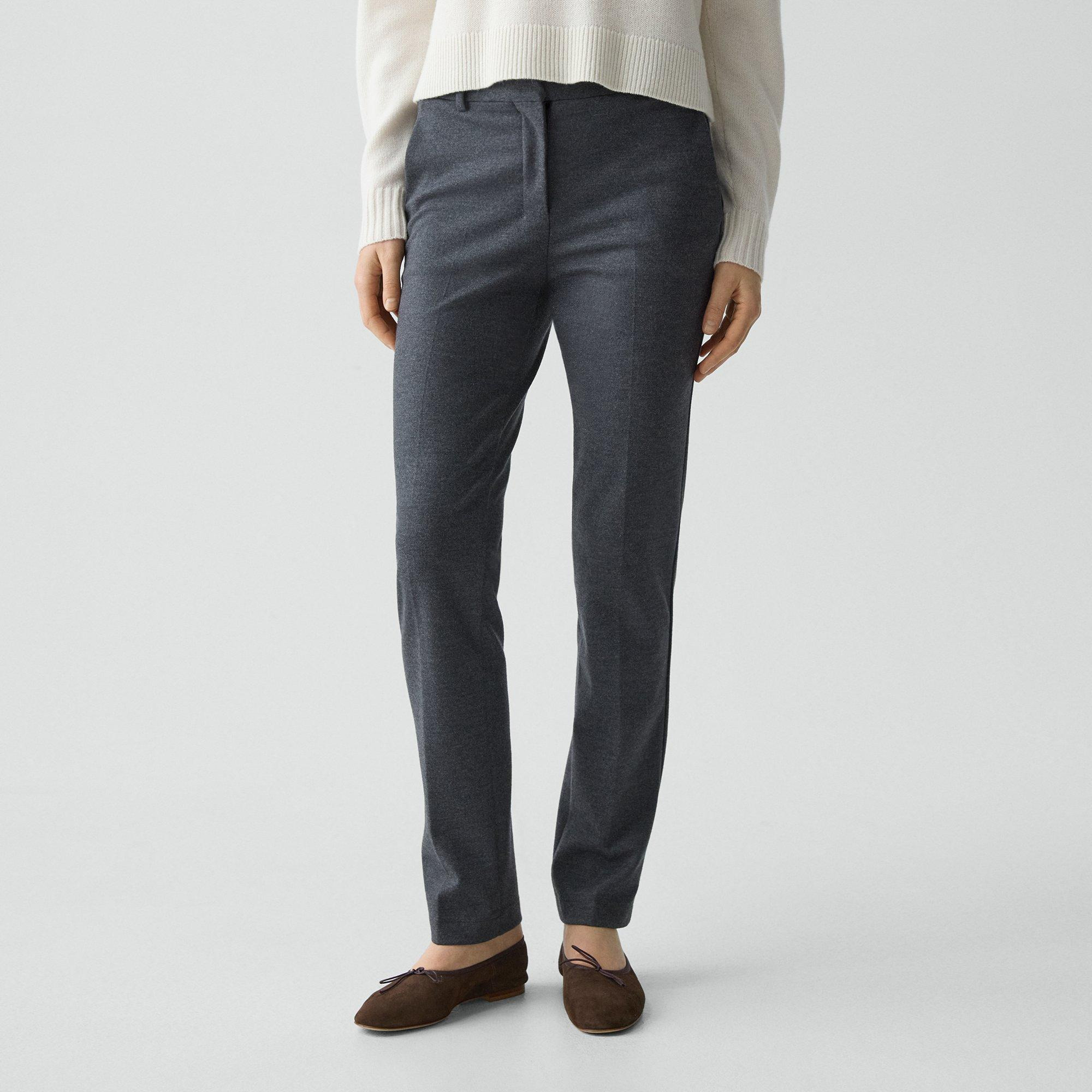 Slim Leg Pant in Wool-Blend Knit - 5