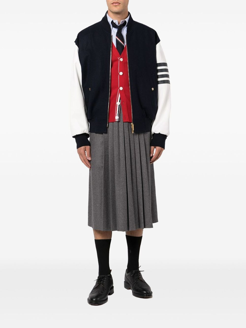 4-Bar stripe bomber jacket - 2