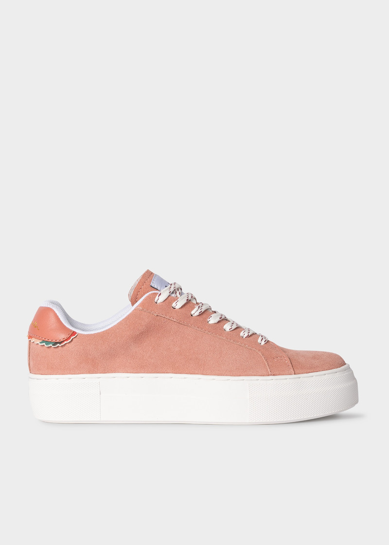 Women's Pink Suede 'Kelly' Trainers 1
