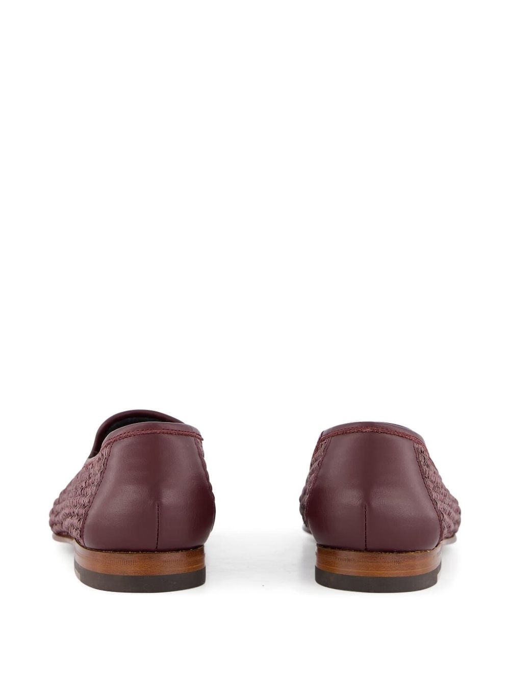 raffia loafers - 4