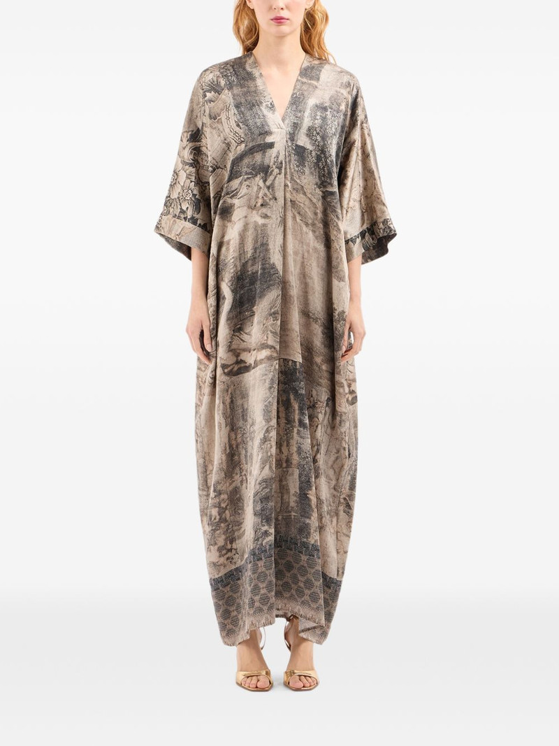 Pierre-Louis Mascia abstract-print kaftan outlook