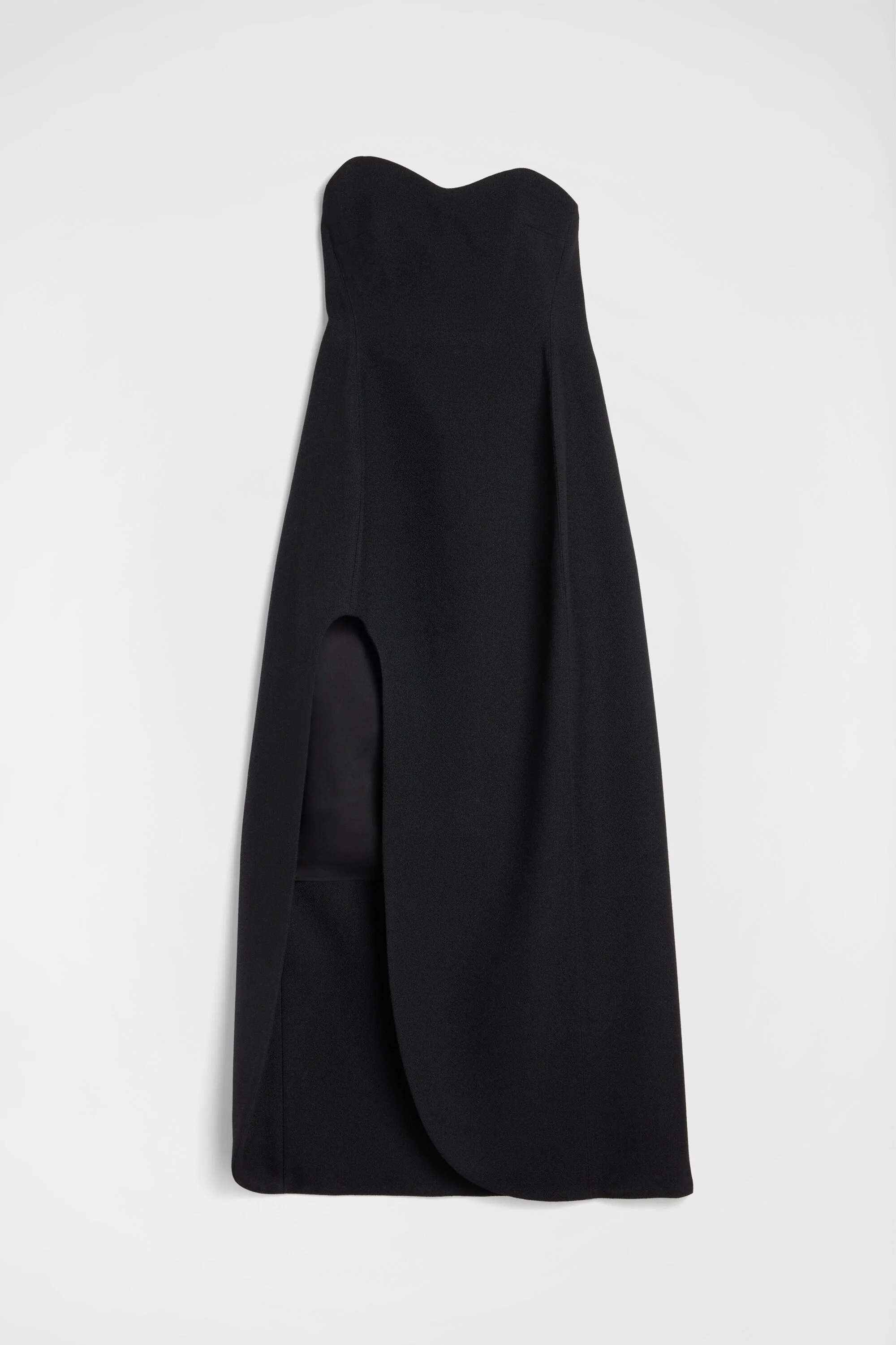 Wool Sablé Bustier Dress - 1