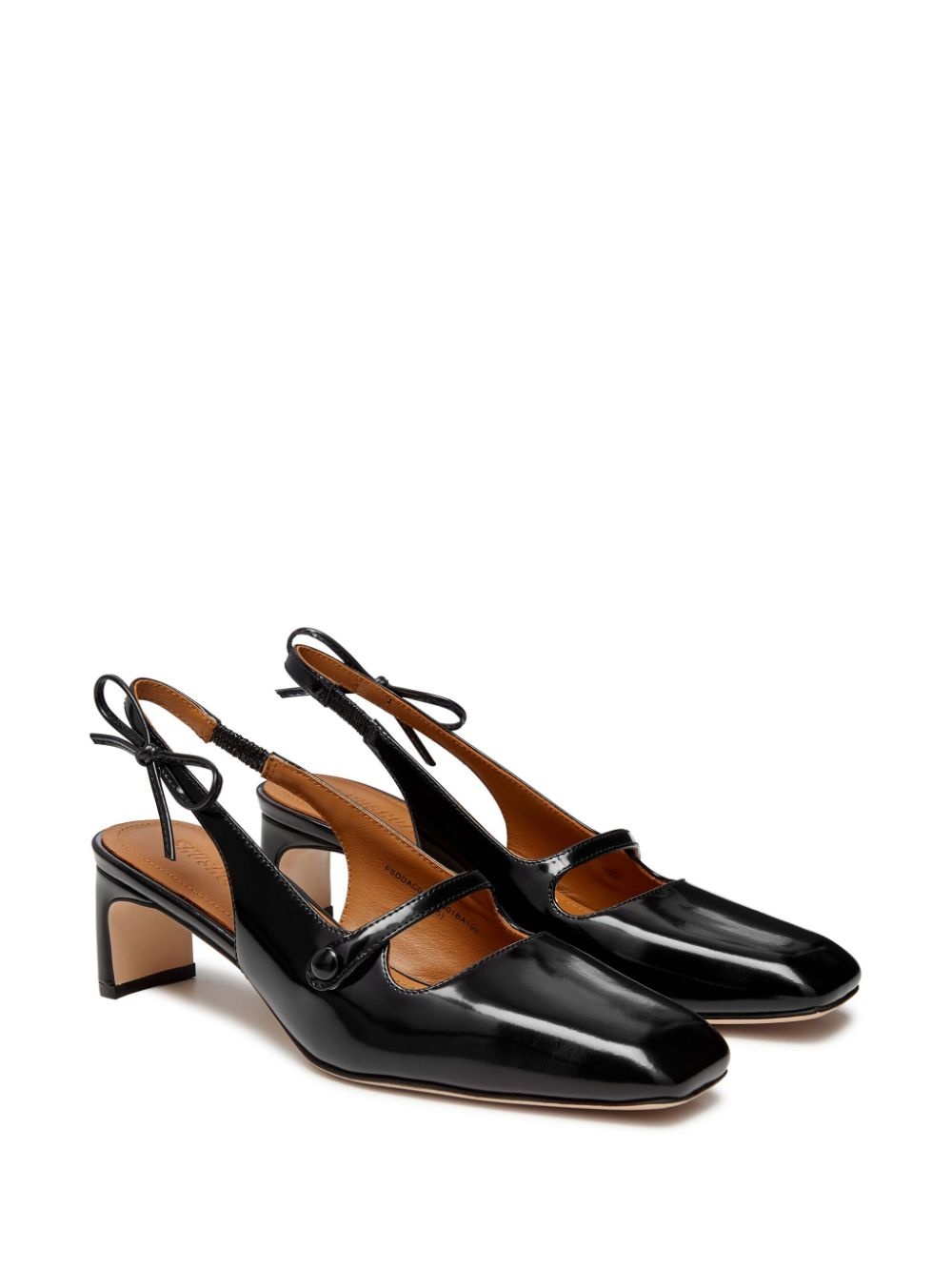 Bow 50mm square-toe pumps - 2