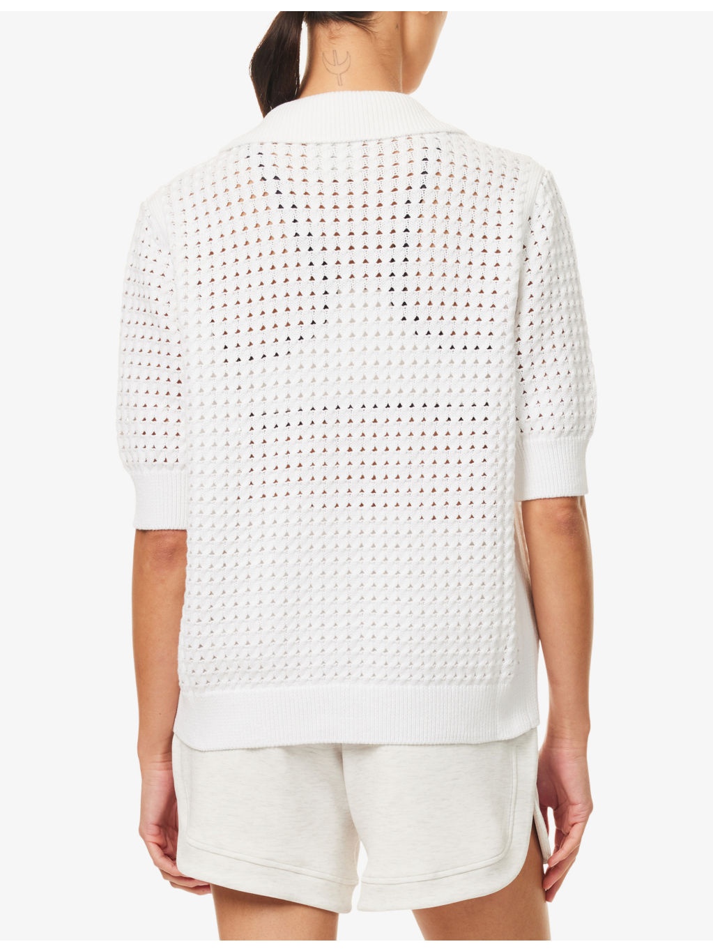 Ellie Open-Knit Cotton Shirt - 4