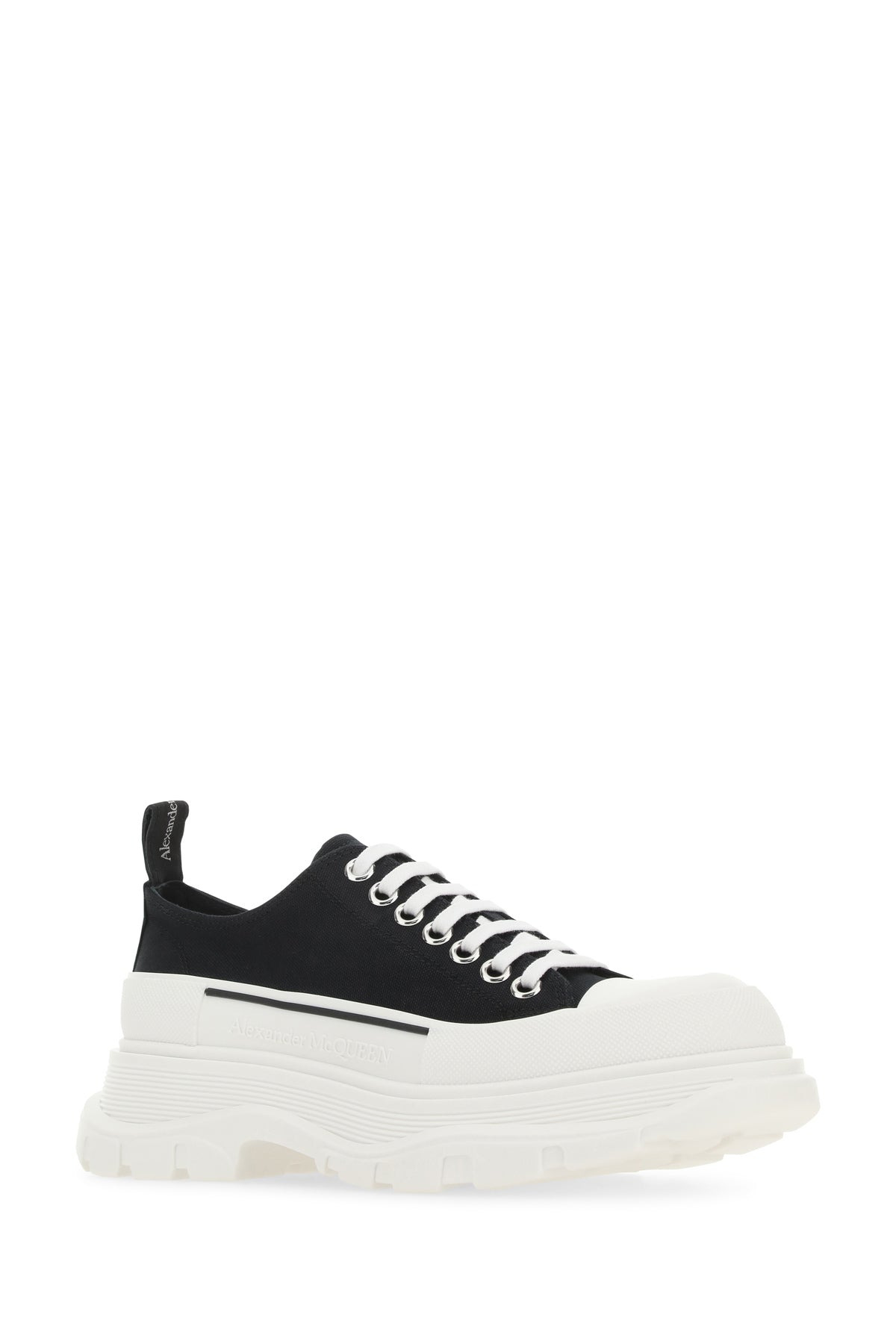 Black canvas Tread Slick sneakers - 2