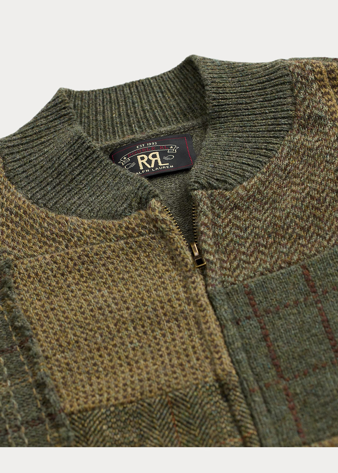 Patchwork Wool-Cashmere Sweater Jacket - 3