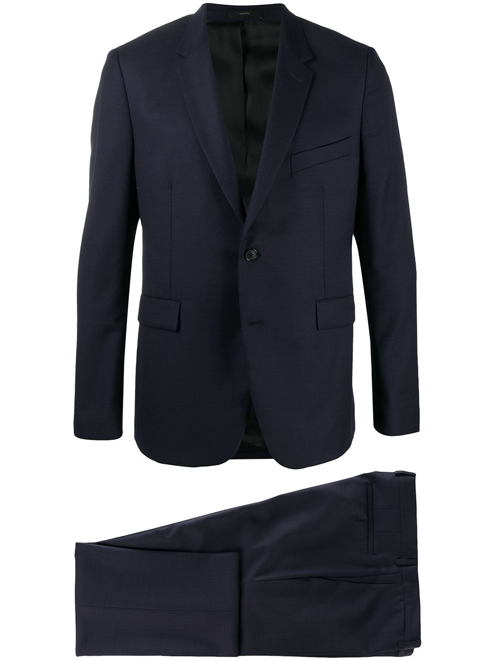 tailored-fit wool suit - 1