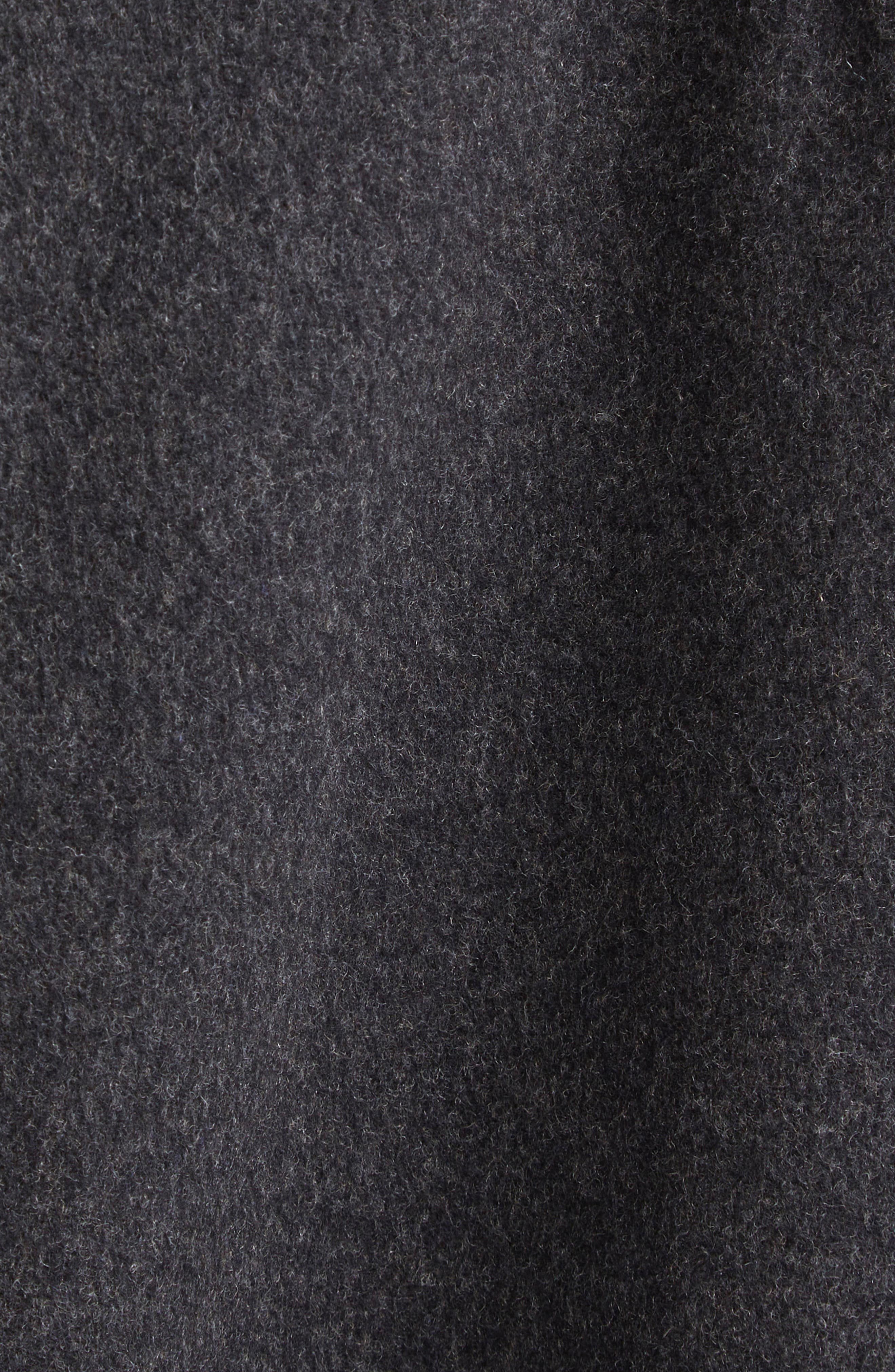 Fear of God Wide Leg Virgin Wool & Cashmere Drawstring Pants in Charcoal at Nordstrom - 6