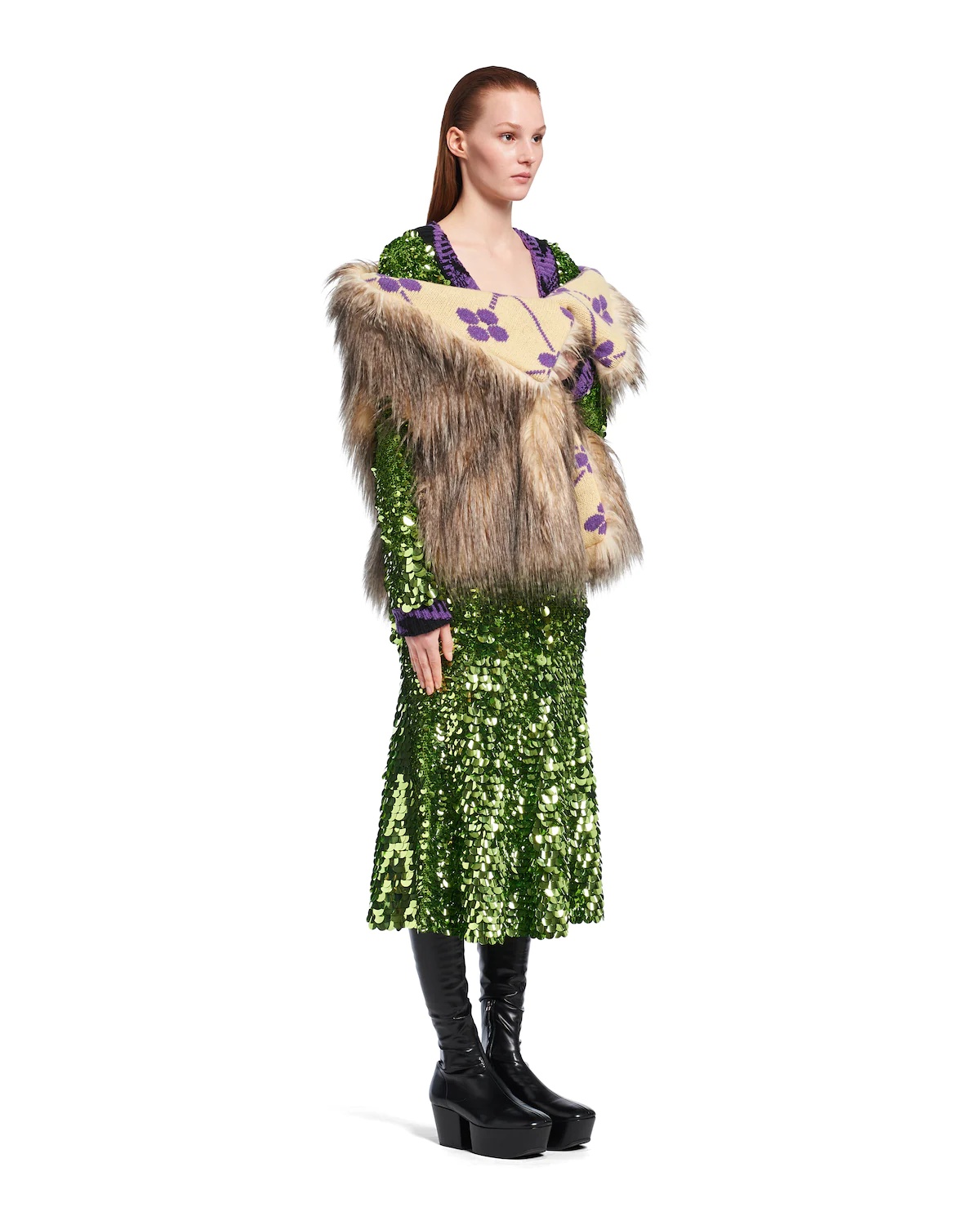 Aspen and jacquard stole - 3