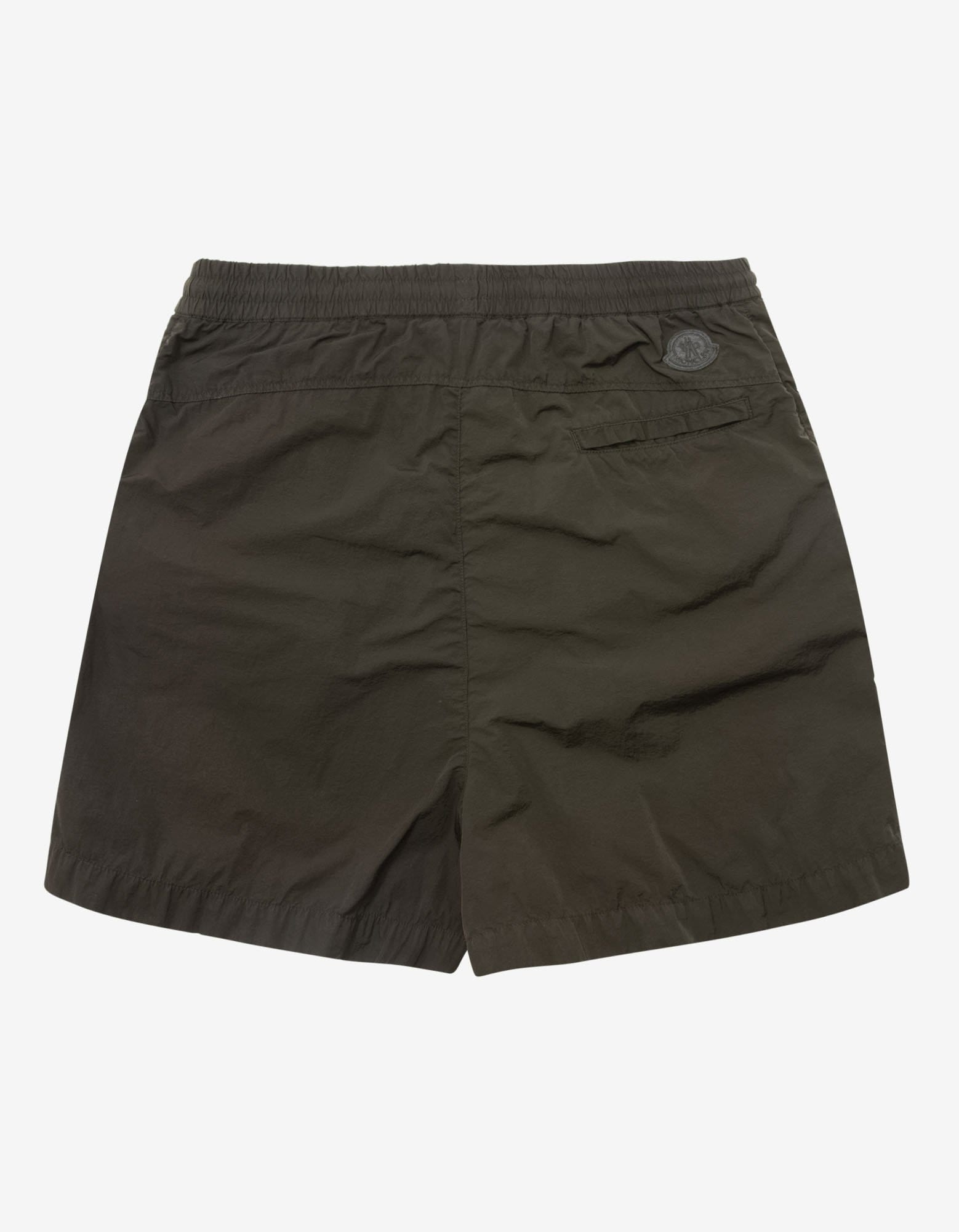 Dark Green Nylon Bermuda Shorts - 2
