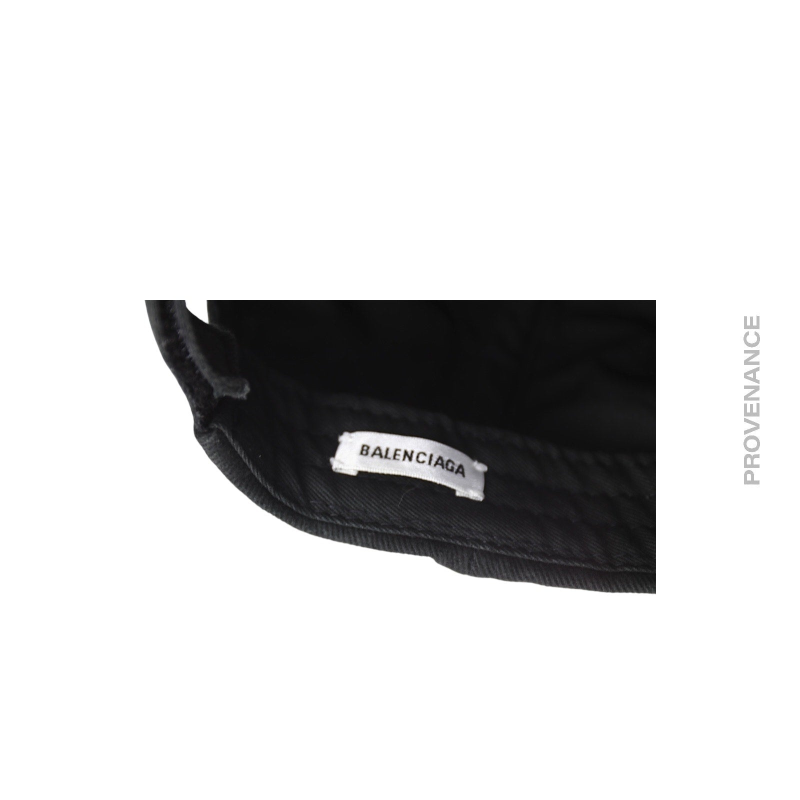 Balenciaga Embroidered Logo Cap - Washed Black - 9