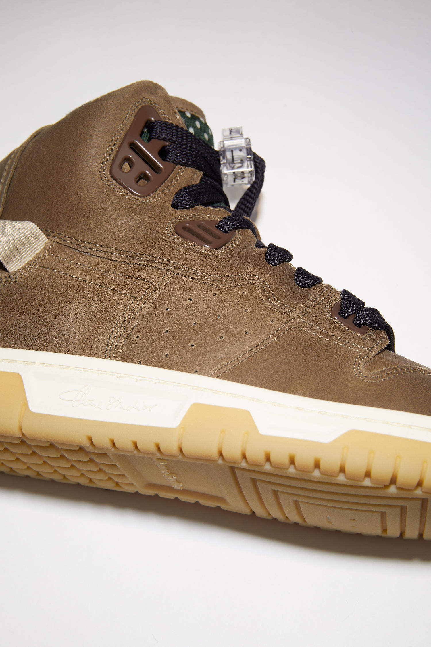 High top sneakers - Brown/green/beige - 4