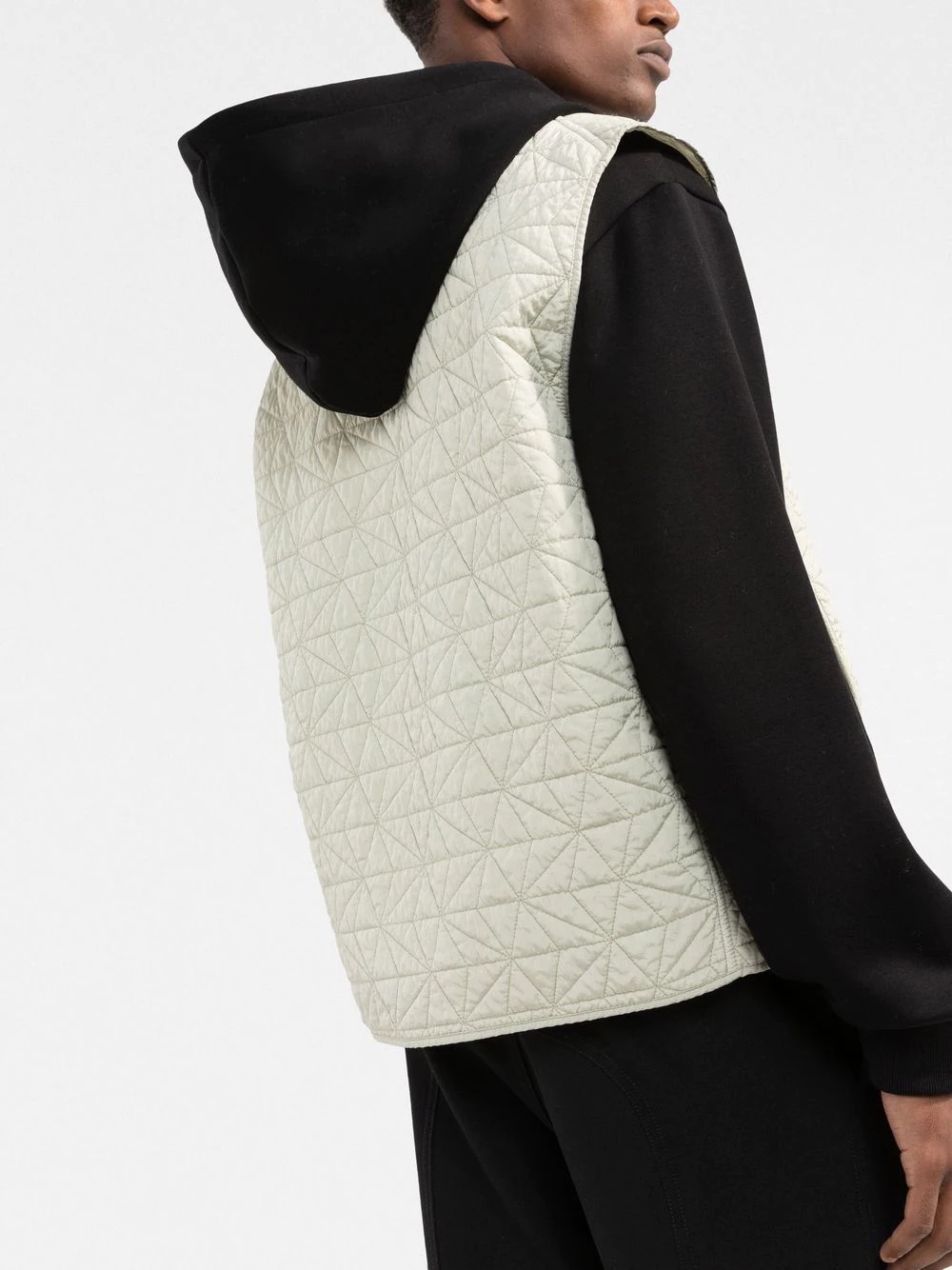 quilted zip-up gilet - 3